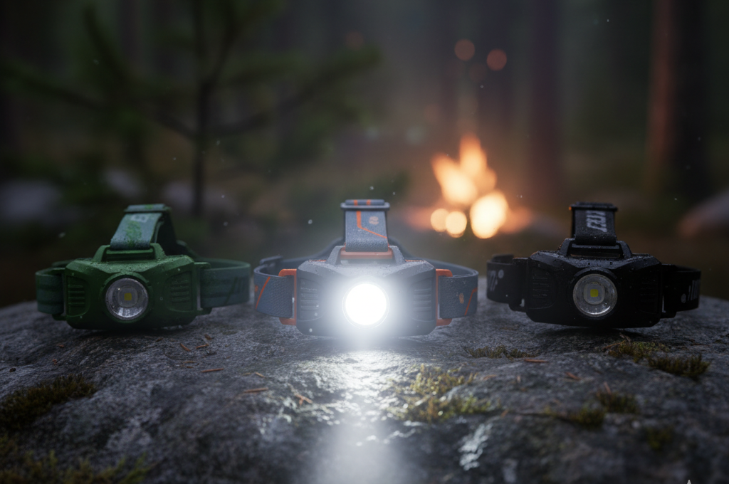 Best rechargeable headlamps for hiking Petzl Swift RL and Black Diamond Spot 400-R